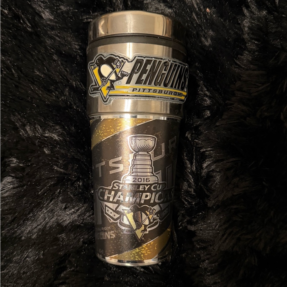 Pittsburgh Penguins 2016 Stanley Cup Champions Stainless Steel Travel Tumbler